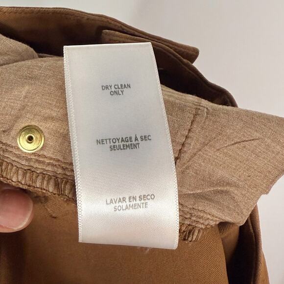 Frame Womens 27 Tobacco Coated Le Crop Mini Boot Jeans Cotton Stretch Denim - Picture 10 of 10